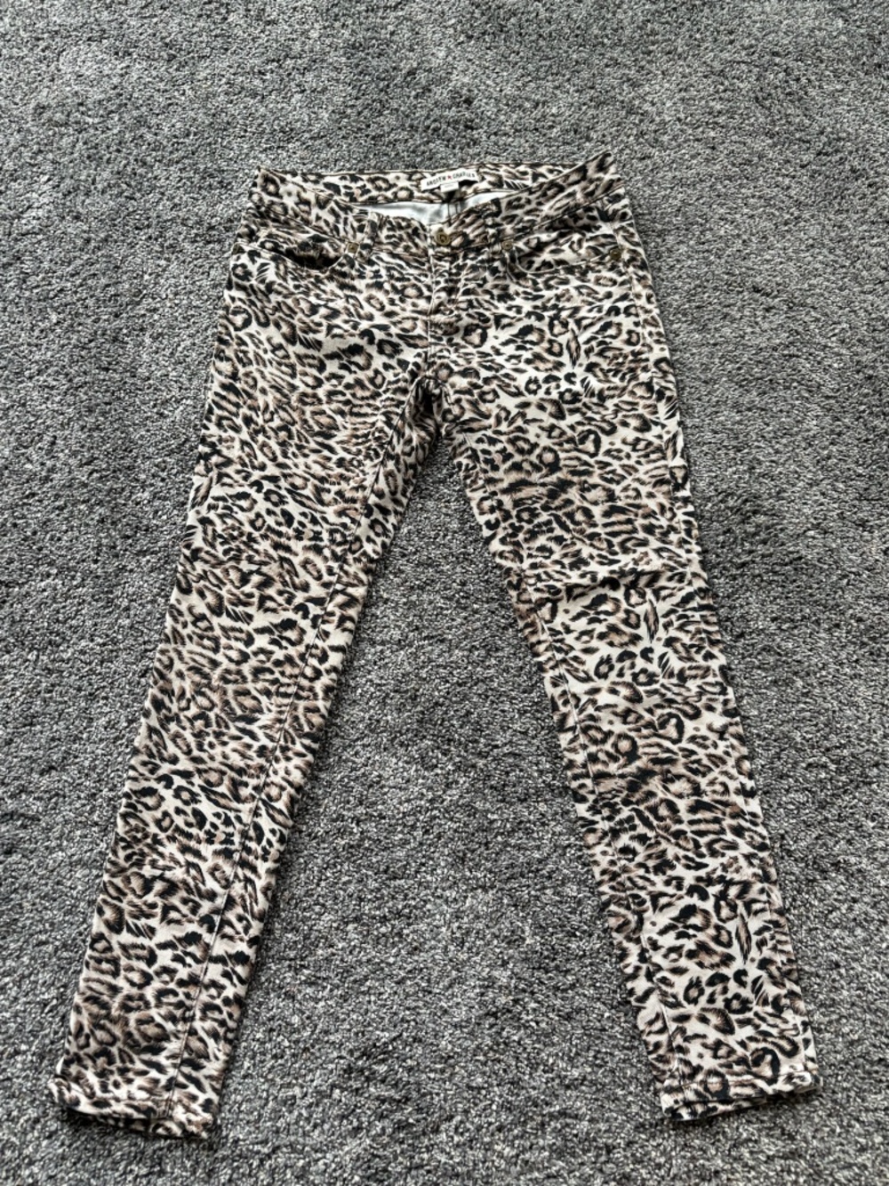 Andrew Charles- Y2K Leopard Printed Cigarette Pant